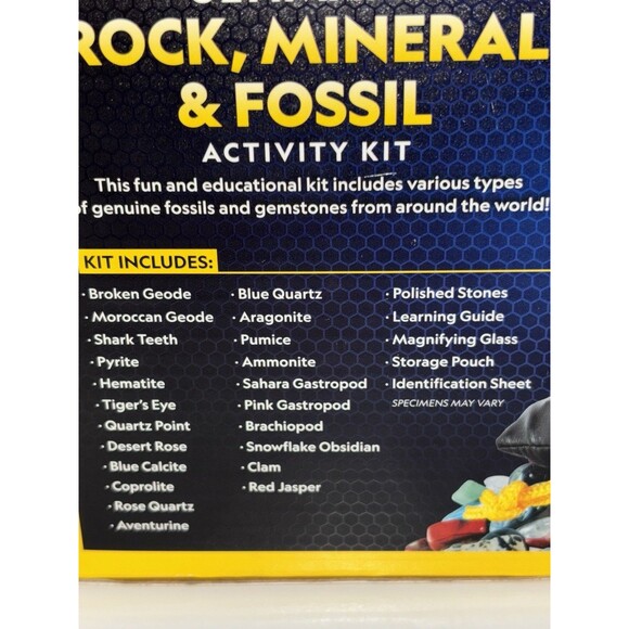National Geographic Stem Kit Rocks Fossils Kit 200 Pieces Brand New Sealed - Picture 3 of 4